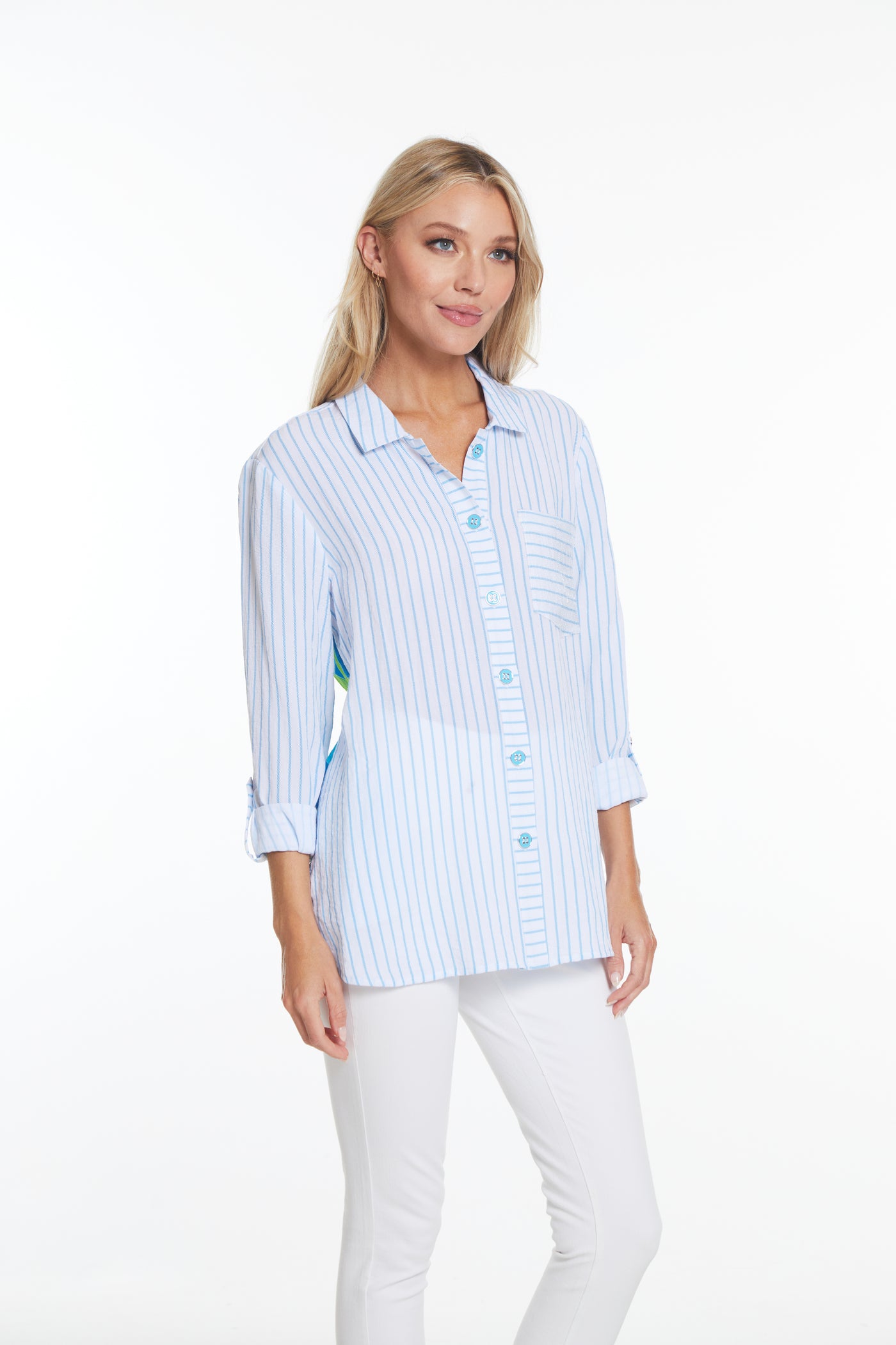 Mixed Print Woven Shirt - Women's - Multi