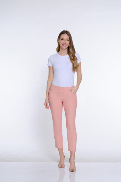 Pull-On Crop Pant With Real Front & Back Pockets - Blush