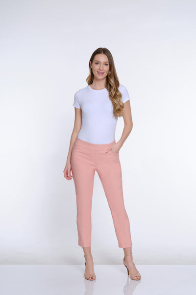 Pull-On Crop Pant With Real Front & Back Pockets - Blush