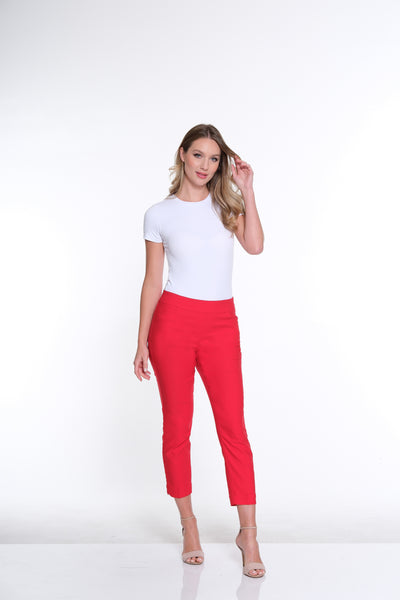 Pull-On Crop Pant With Real Front & Back Pockets - Poppy