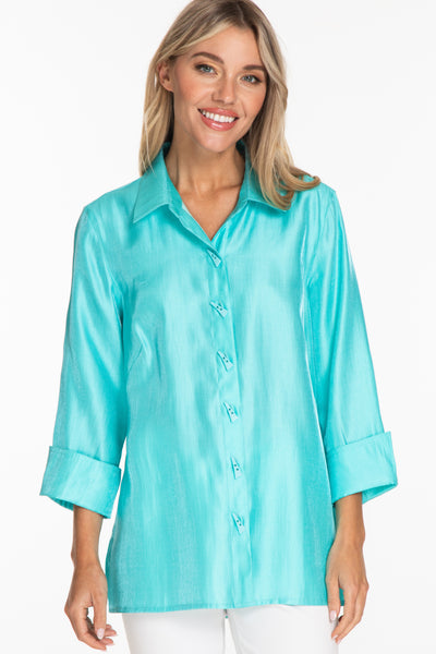 Shimmer Shirt - Women's - Blue Aqua