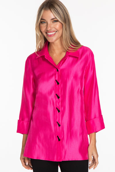 Shimmer Shirt - Women's - Bright Fuchsia