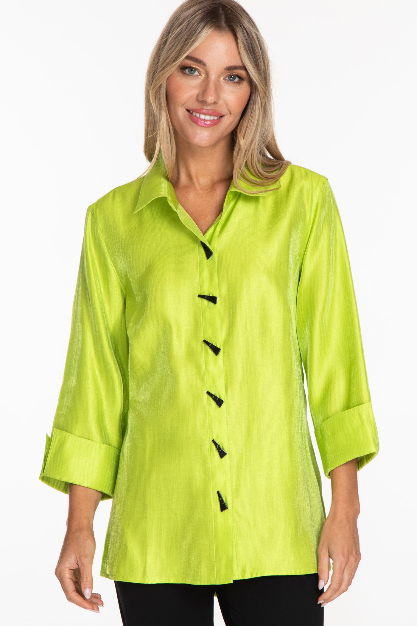 Shimmer Shirt - Key Lime