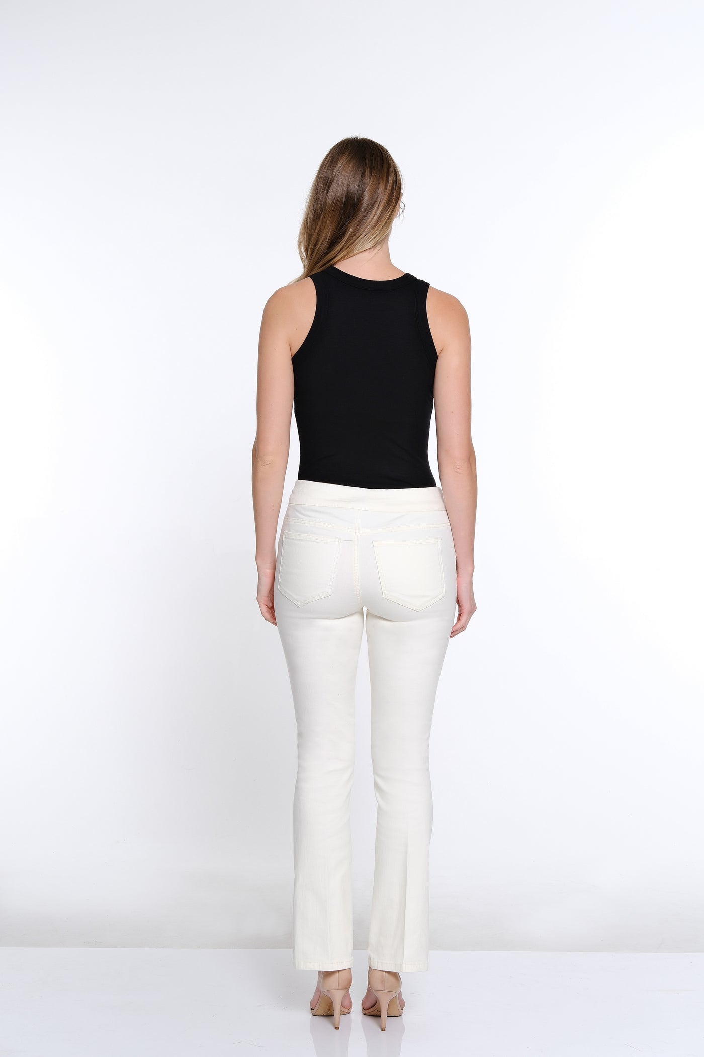 Flare Leg Jean- Ivory