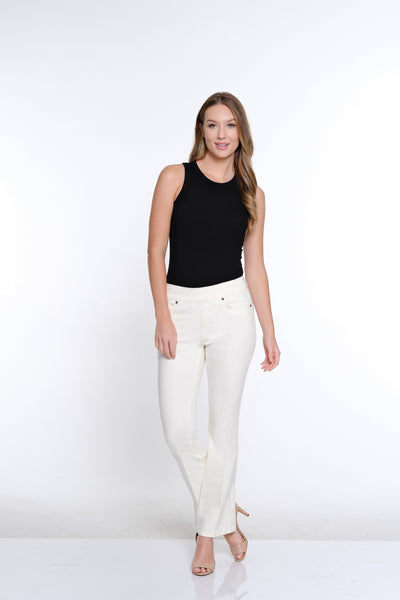 Flare Leg Jean- Ivory