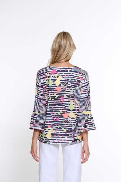 Print Slub Knit Top - Women's - Multi