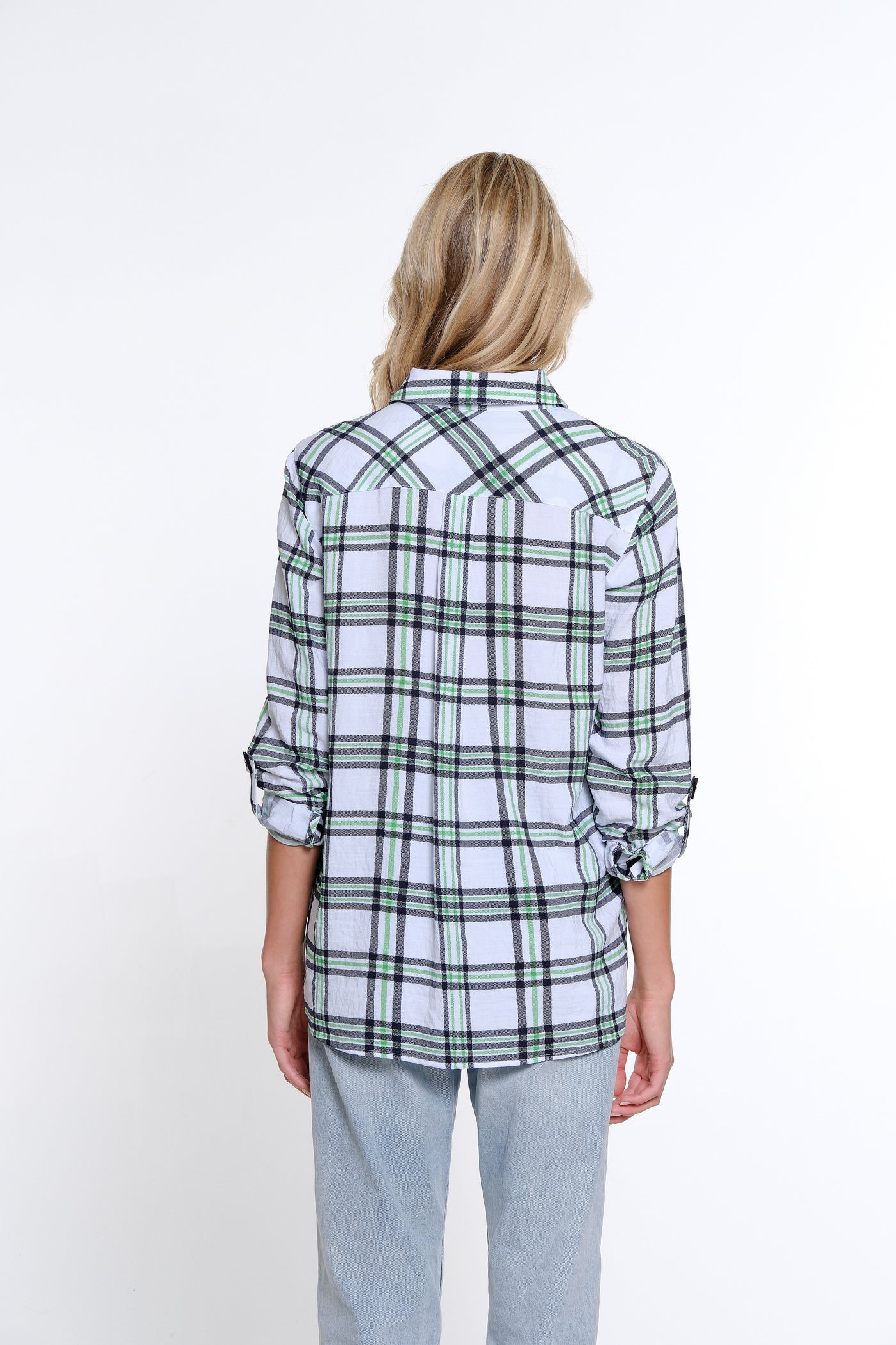 Plaid Print Woven Shirt - Women's - Multi