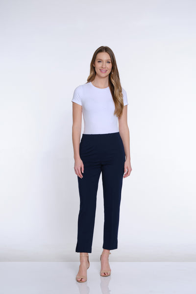 Terry Knit Ankle Pant - Midnight