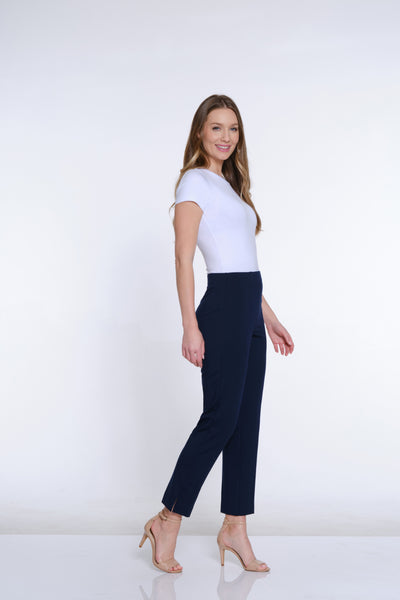 Terry Knit Ankle Pant - Midnight