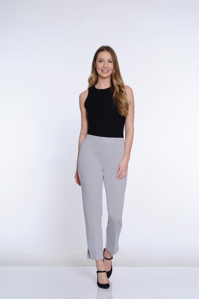 Terry Knit Ankle Pant - Sky Grey