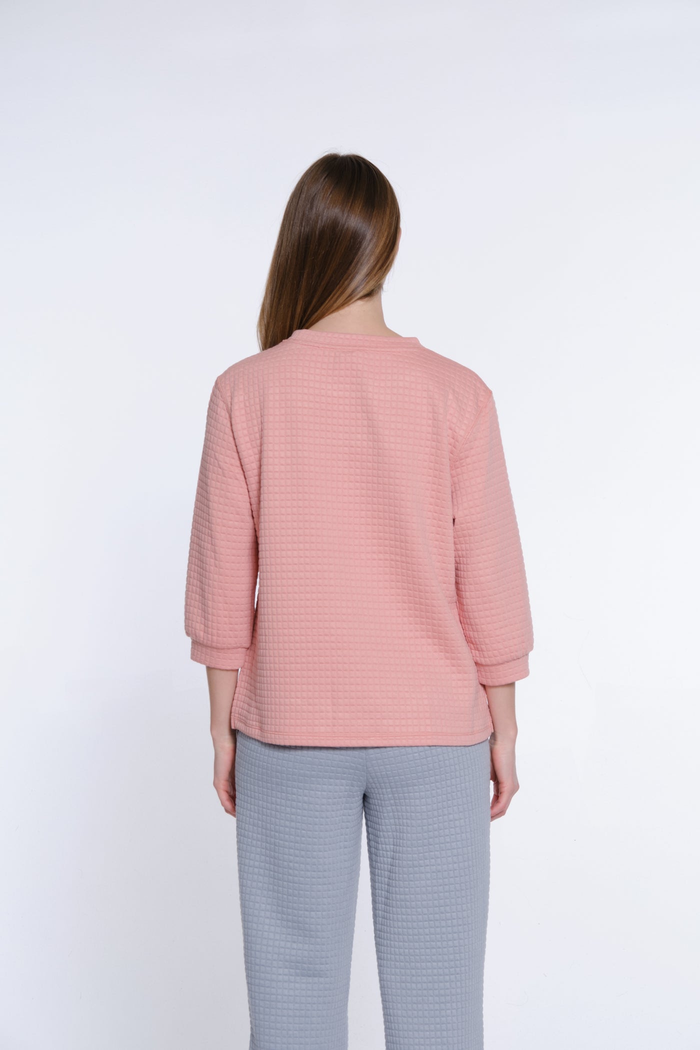 Jacquard Knit Top - Women's - Blush