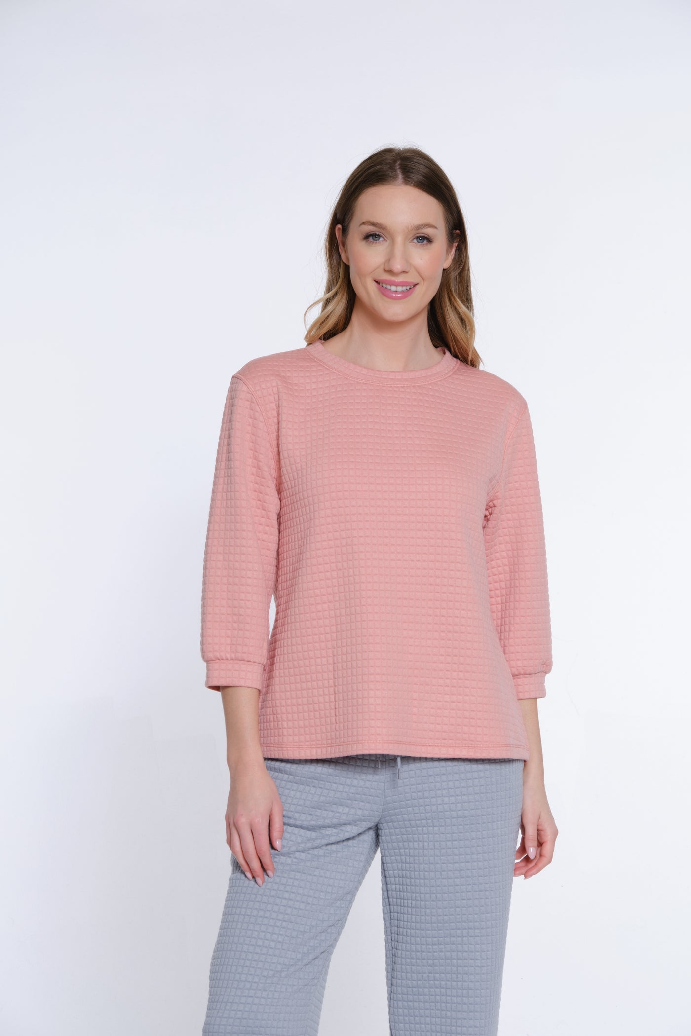 Jacquard Knit Top - Women's - Blush