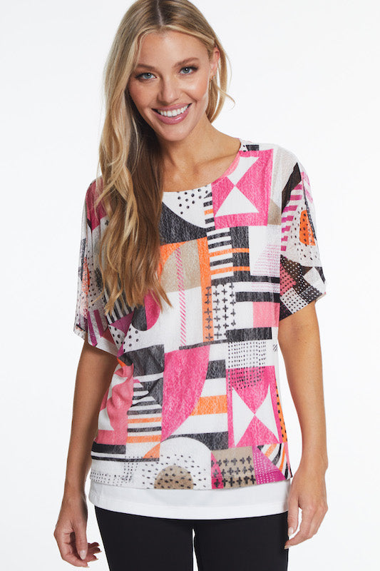 3/4 Dolman Sleeve Knit Top - Women's - Multi