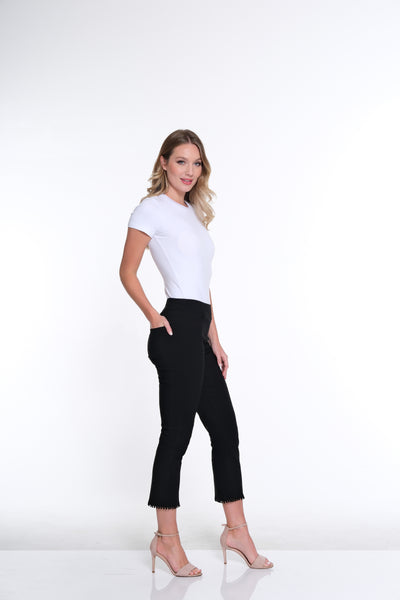 Denim Crop Pant- Black