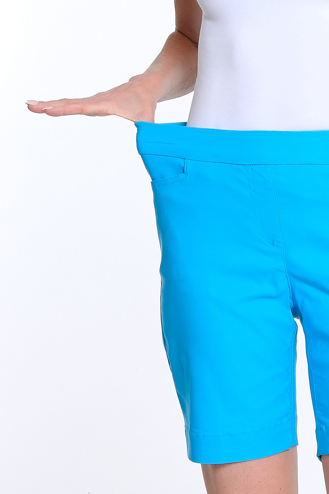 Pull On Short with Real Pockets - Bright Turquoise