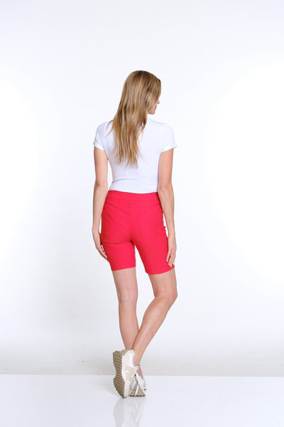 Pull On Short with Real Pockets - Poppy