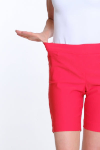Pull On Short with Real Pockets - Poppy
