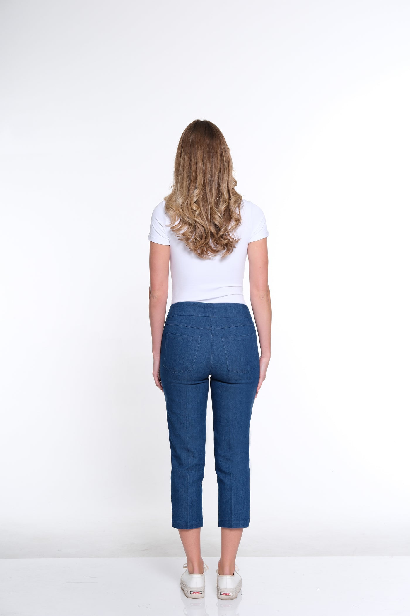 3-Strap Hem Pant- Light Indigo