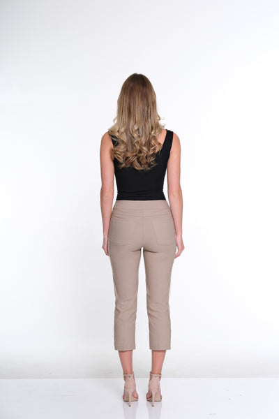 3-Strap Hem Pant- Stone