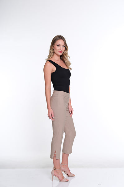 3-Strap Hem Pant- Stone