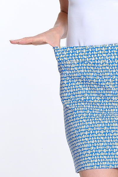 Pull-On Print Skort - Block Multi