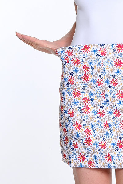 Pull-On Print Skort - Floral Multi