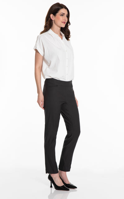 PULL-ON ANKLE PANT with REAL FRONT & BACK POCKETS - Deep Charcoal