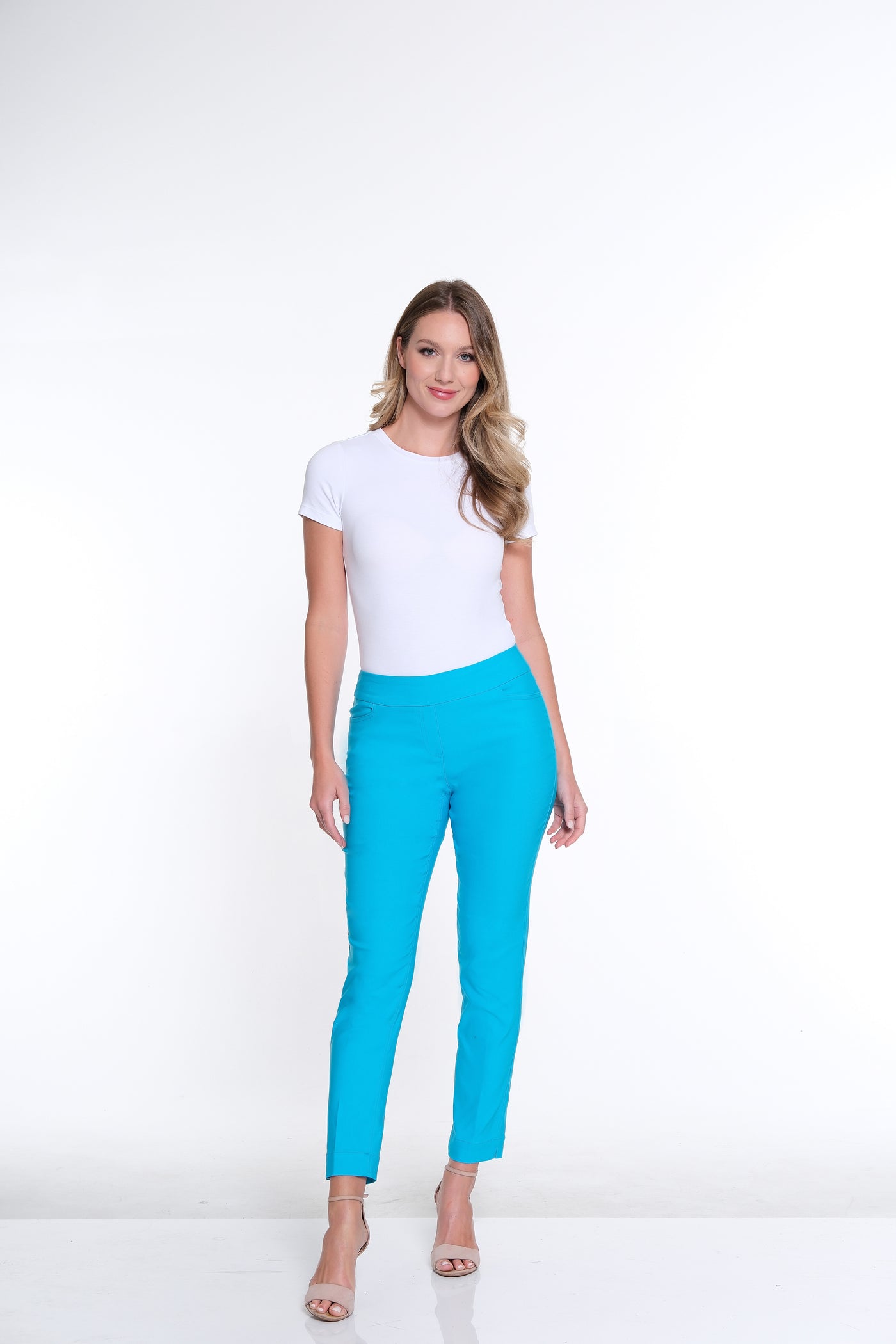 Solid Ankle Pant - Ocean