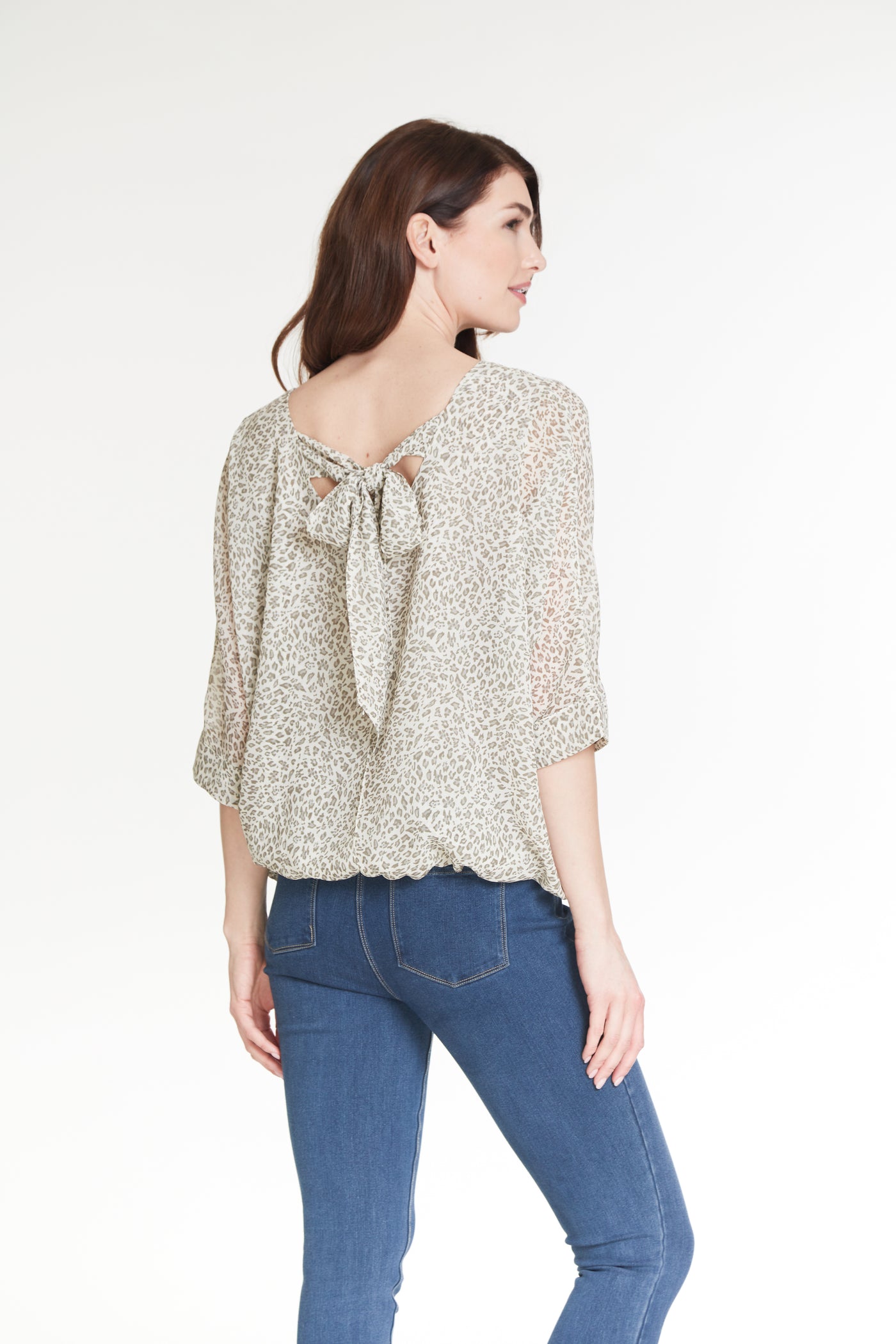 Dolman Sleeve Print Top - Multi