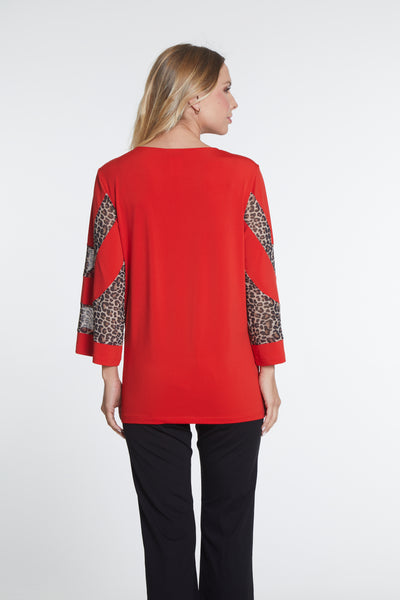 Solid Knit Top - Women's - Scarlet