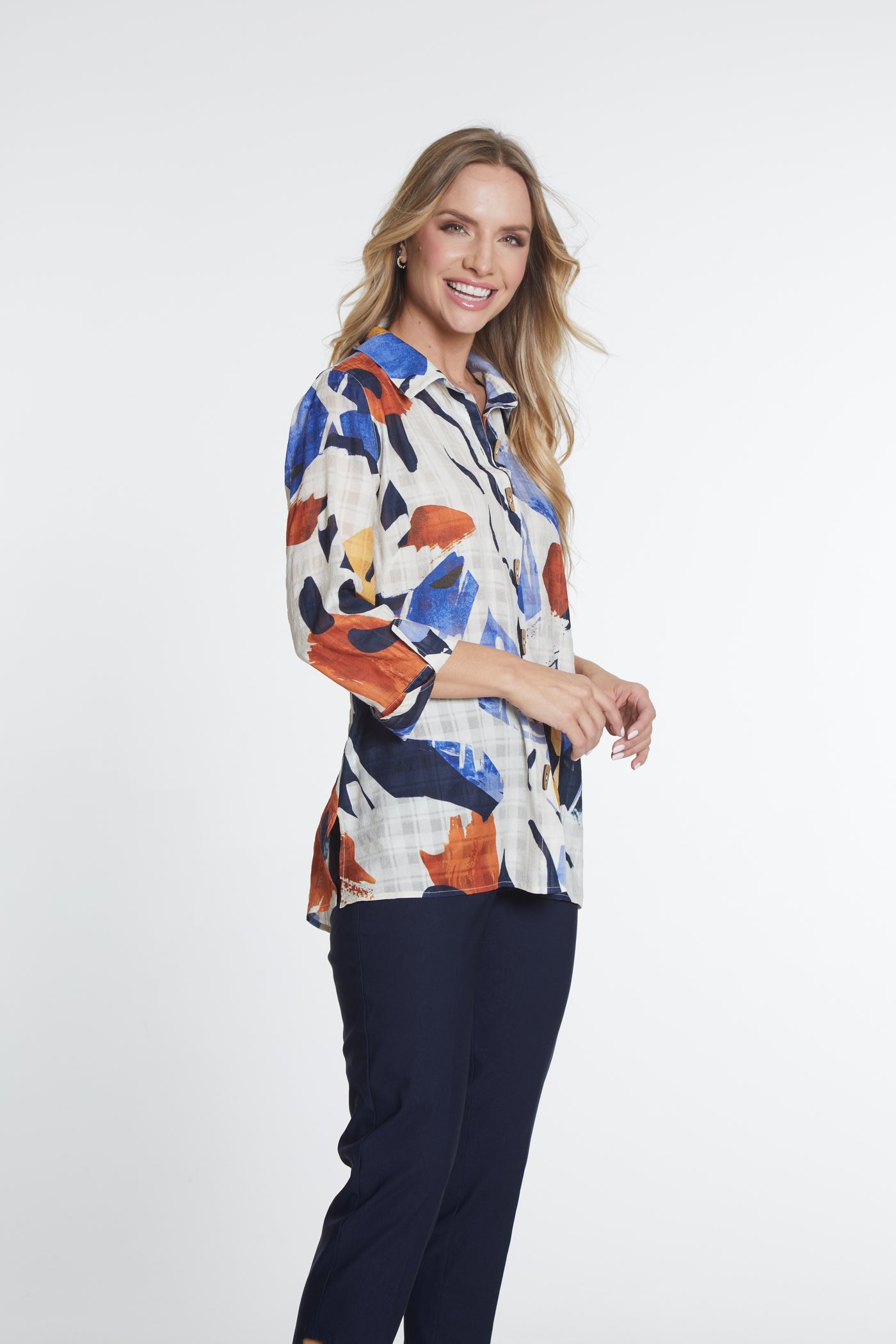 Pattern Woven Shirt - Women's - Multi