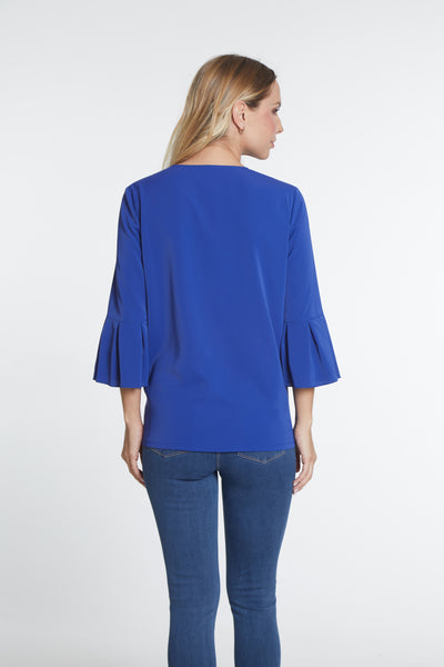 Solid Woven Top - Deep Royal