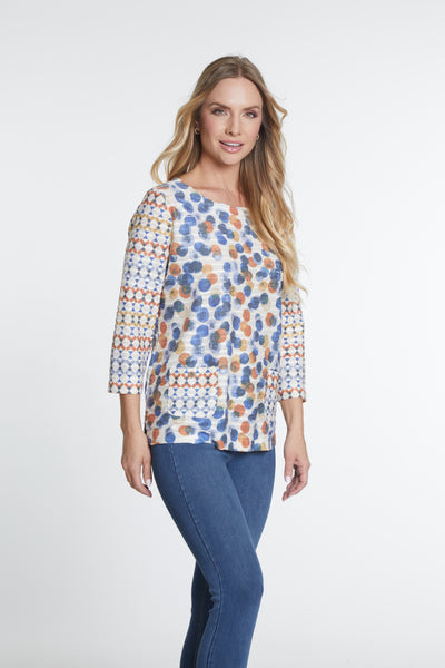 Multi Print Knit Top - Women's - Multi