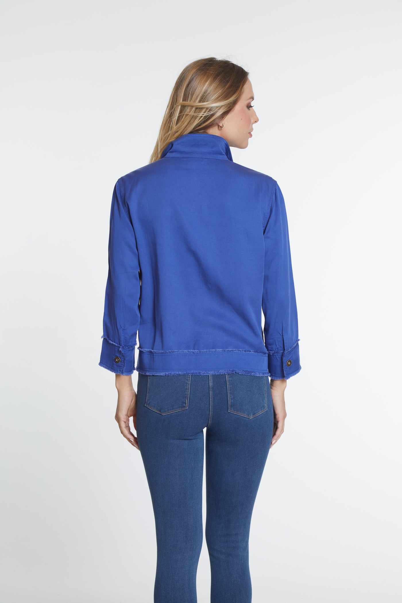 Twill Jean Jacket - Women's - Deep Royal