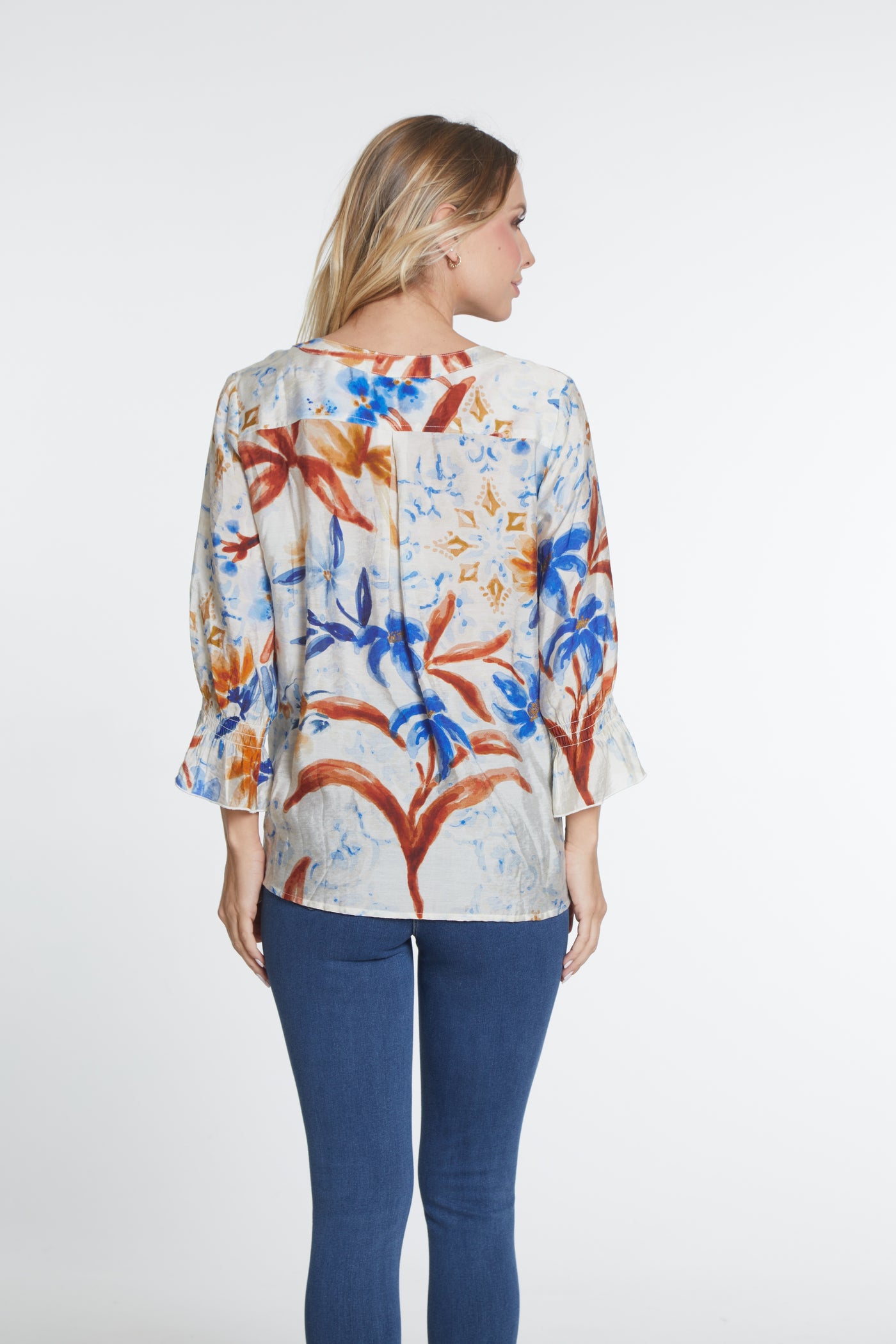 Lightweight Print Woven Top - Multi