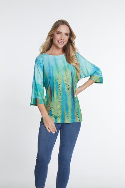 Dolman Sleeve Knit Top - Multi