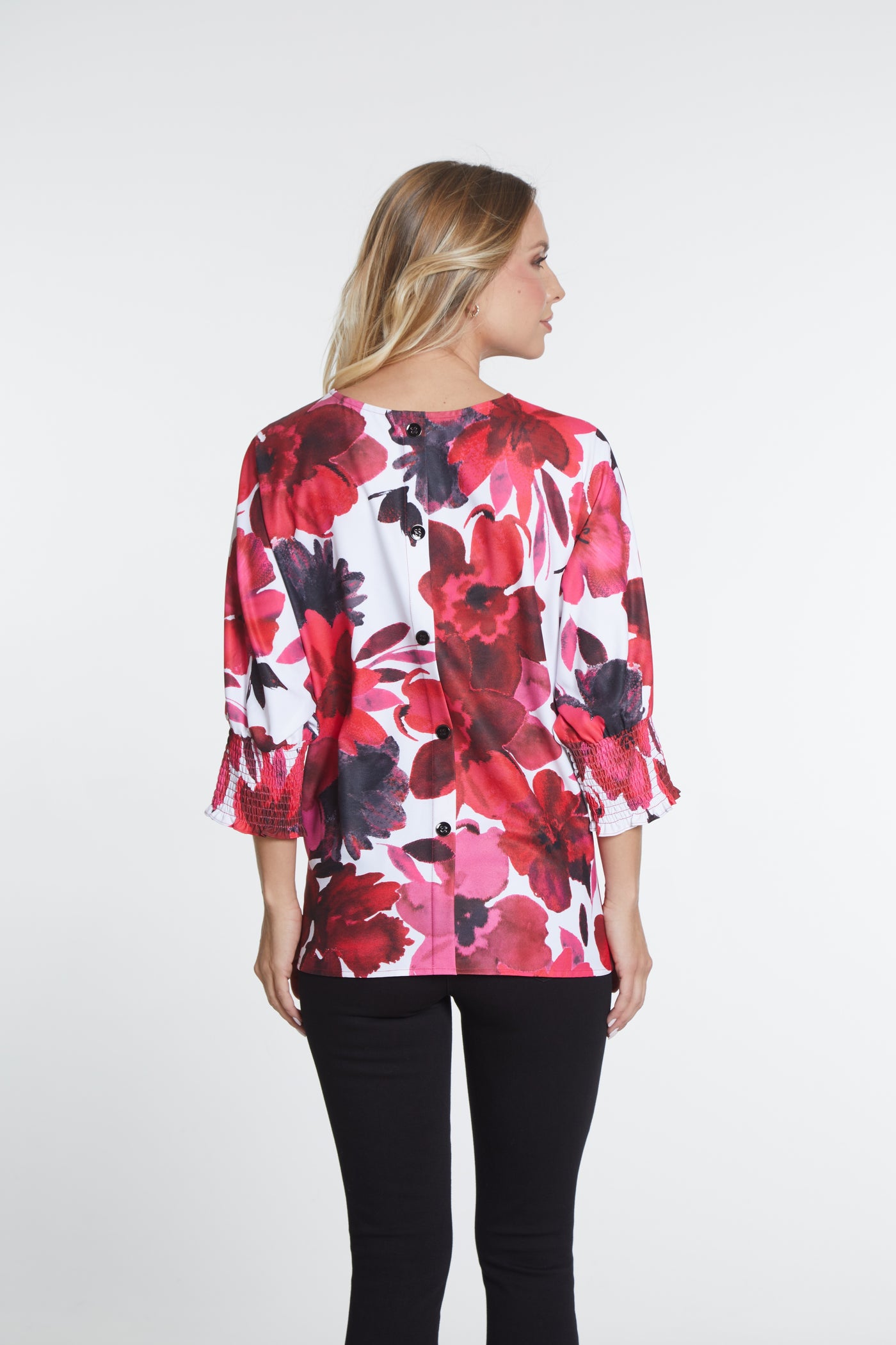 Print Crinkle Woven Top - Multi