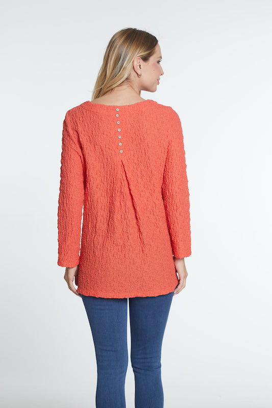 Scoop Neck Woven Top - Women's - Paprika