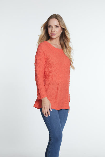 Scoop Neck Woven Top - Women's - Paprika