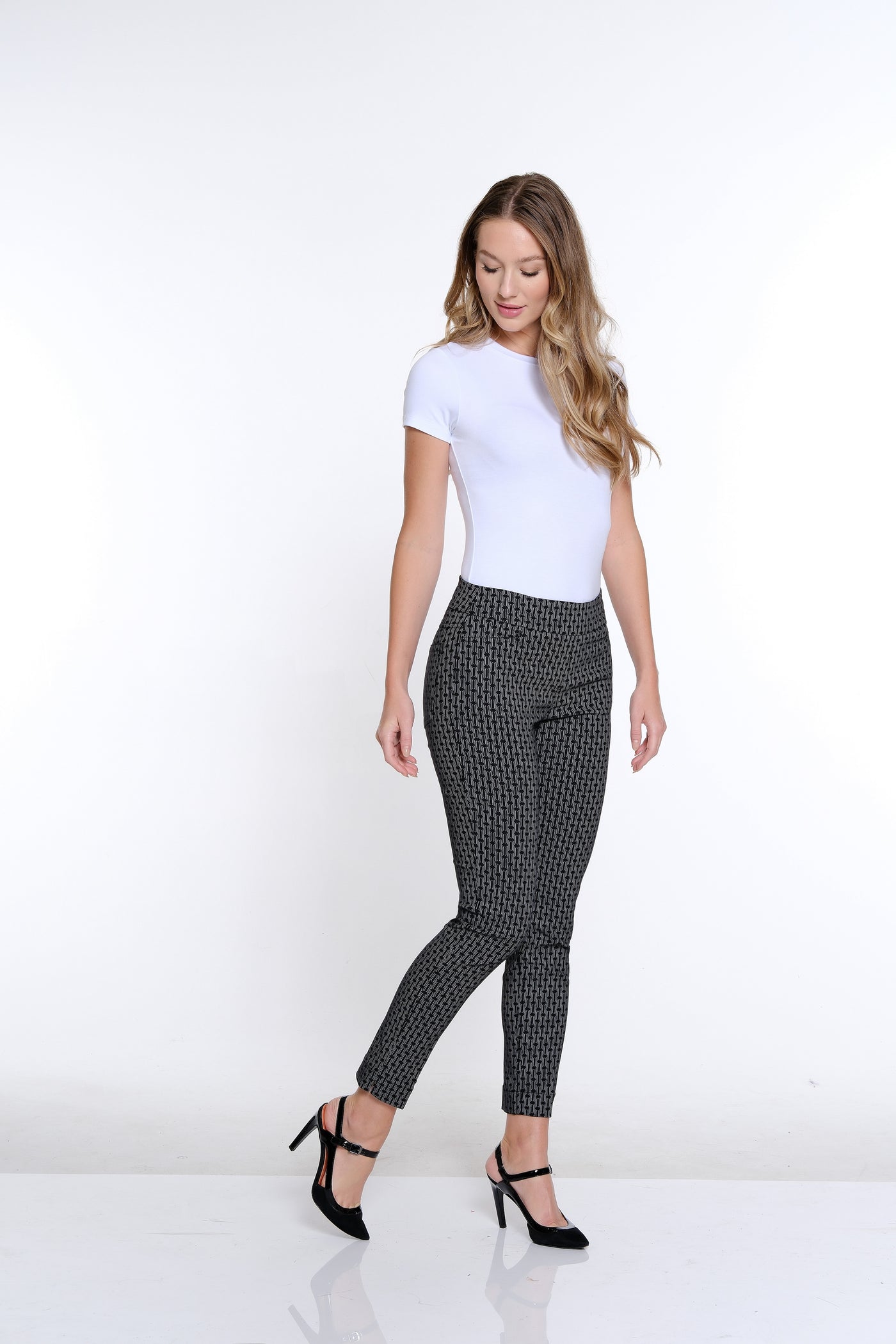 Ankle Pant- Black Print