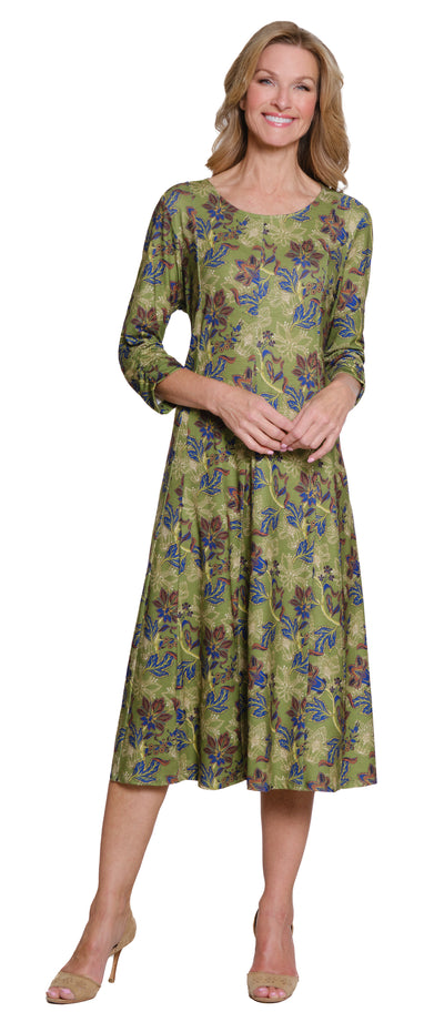 Multi-Panel Slub Knit Dress - Plus - Multi