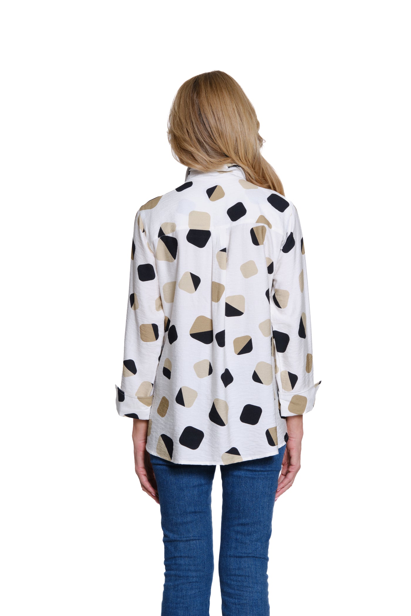 Button-Front Printed Woven Shirt - Multi