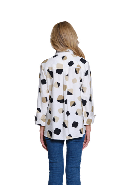 Button-Front Printed Woven Shirt - Multi