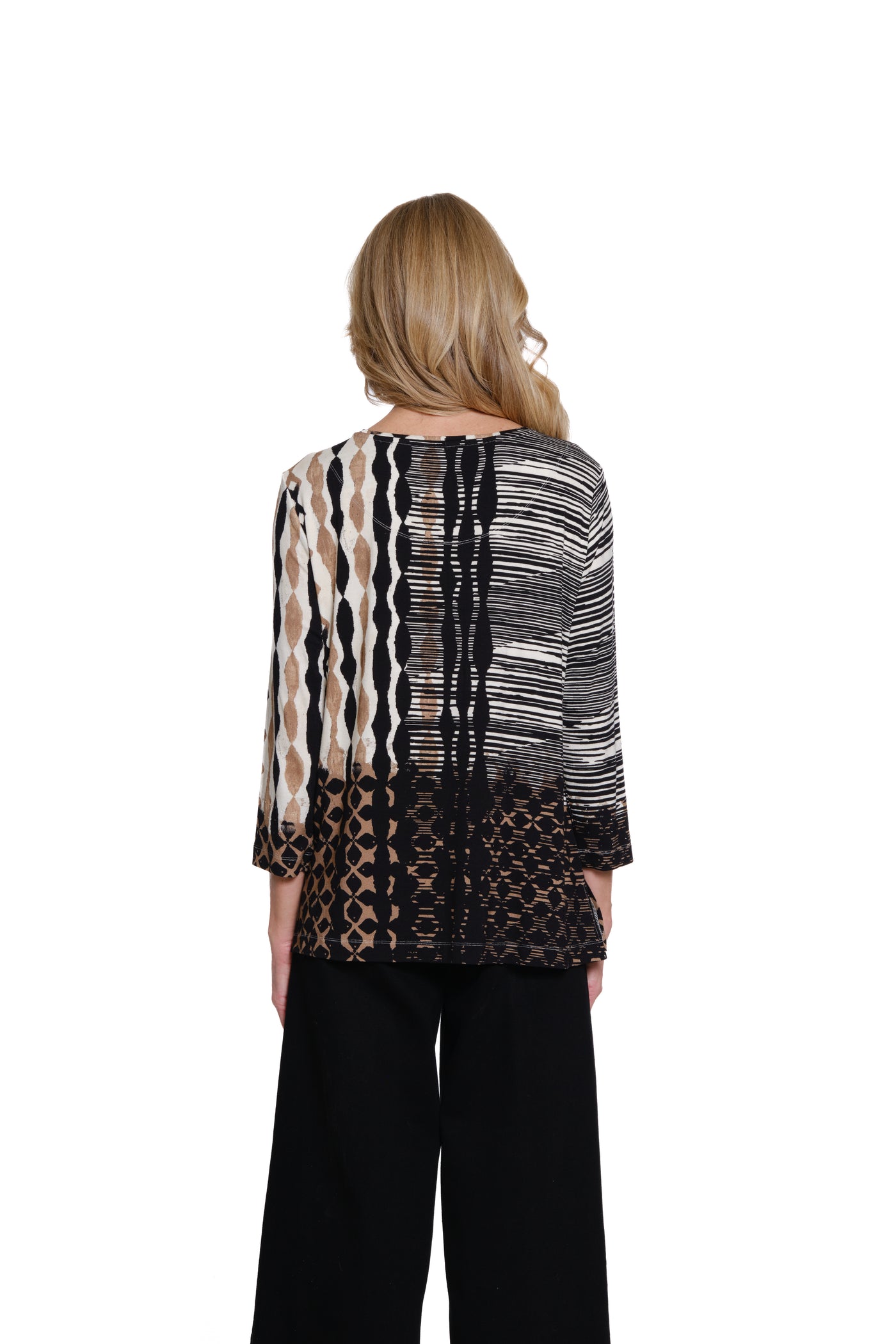 Embellished Panel Knit Top - Multi