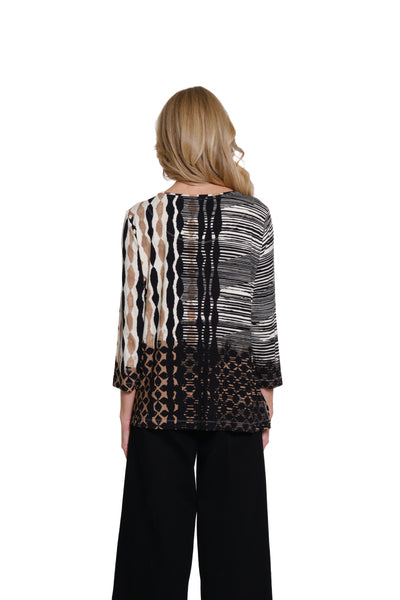 Embellished Panel Knit Top - Multi