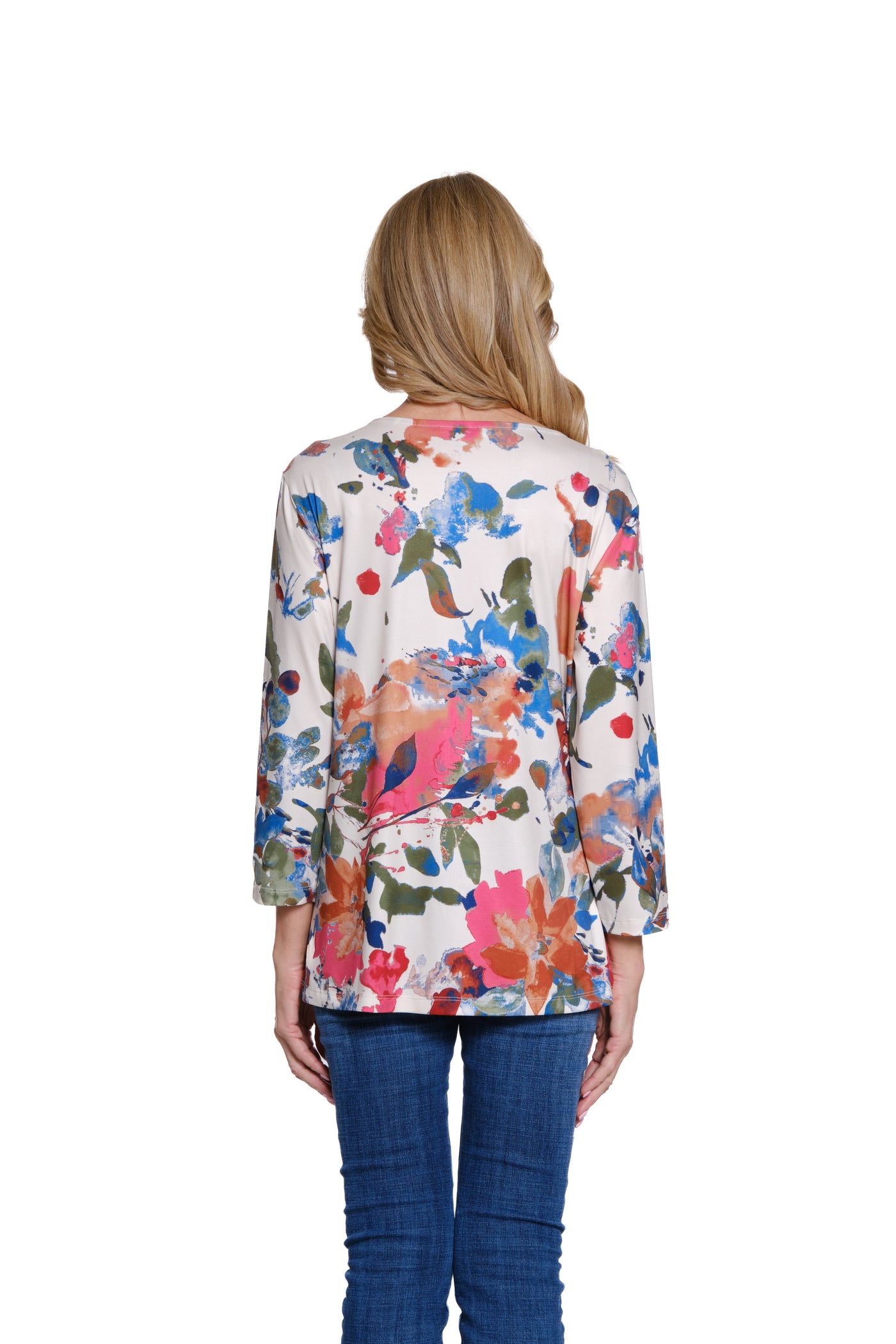 Mixed Media Knit Top - Petite - Multi