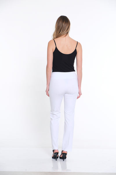 Ease-Y-Fit Relaxed Leg Pant - White