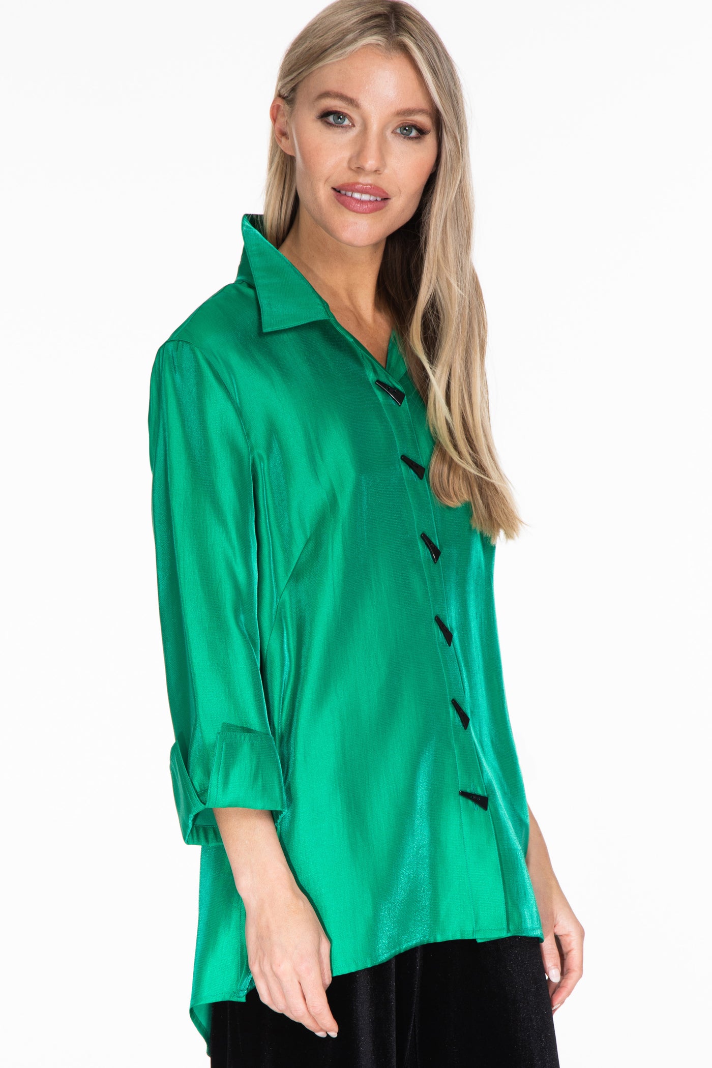 Button Up Shirt - Women's - Emerald