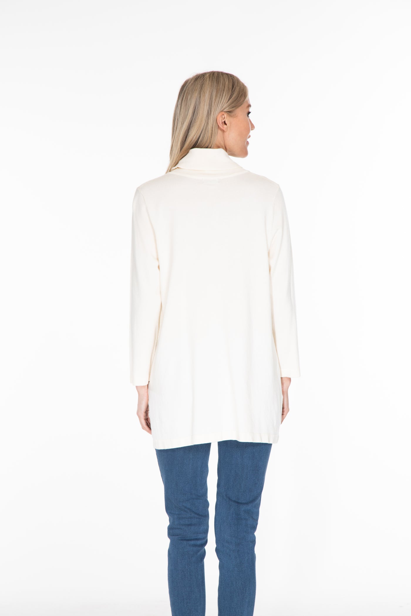 Cowl Collar Sweater - Winter White
