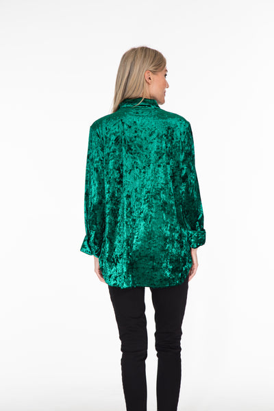 Turn-Up Cuff Shirt - Emerald